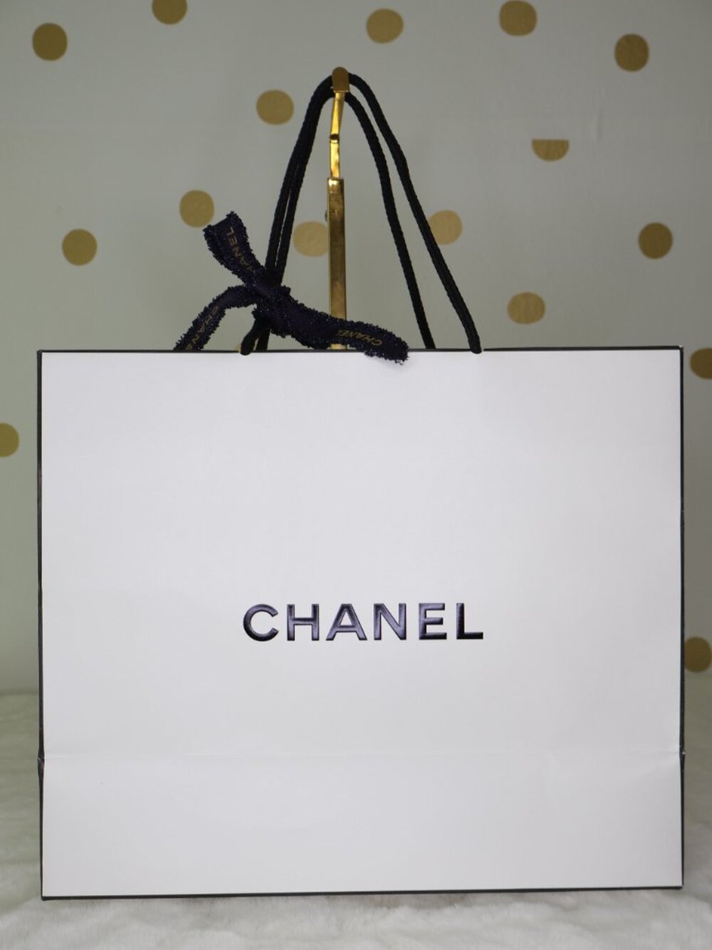 CHANEL Shopping Gift Bag L11.5"xH9.75"xW4.75"